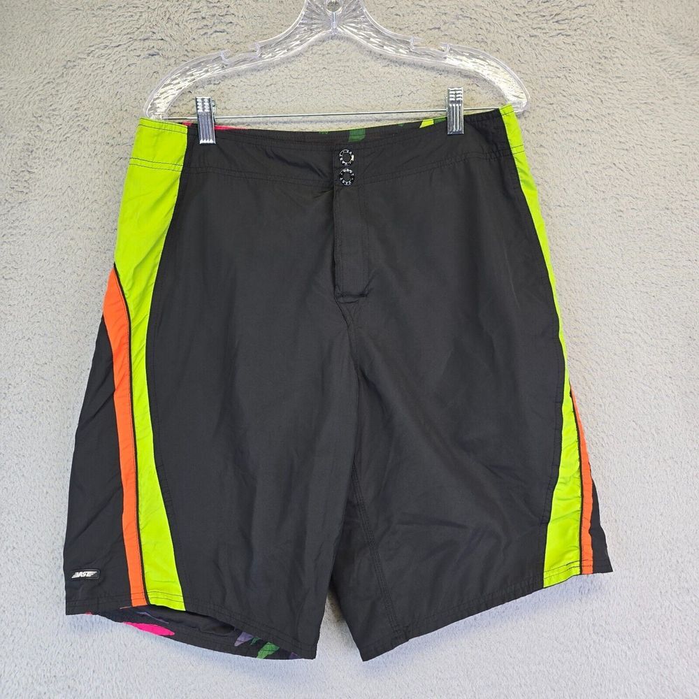 VAST LIFE Reversible Board Shorts Mens 33 Swim Trunks Shorts Tropical Beach‎